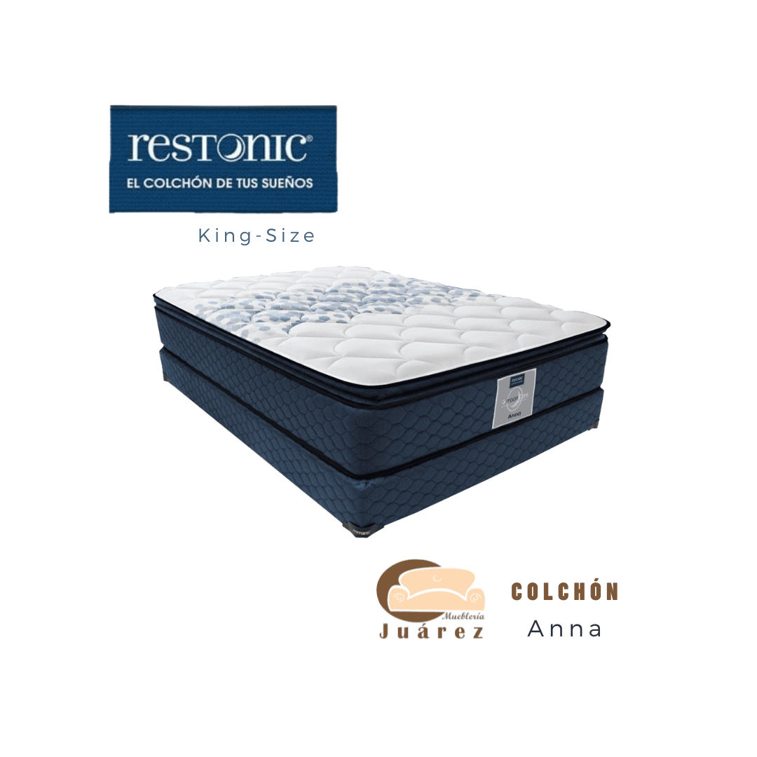 Colchón KingSize Restonic Mod. Anna Mueblería Juárez