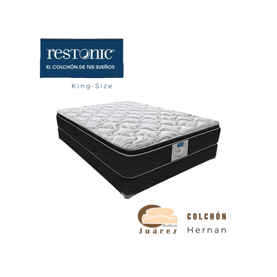 Colchón KingSize Restonic Mod. Hernan Mueblería Juárez