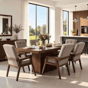 Antecomedor Camacho Modelo Delux Primavera 6 Sillas